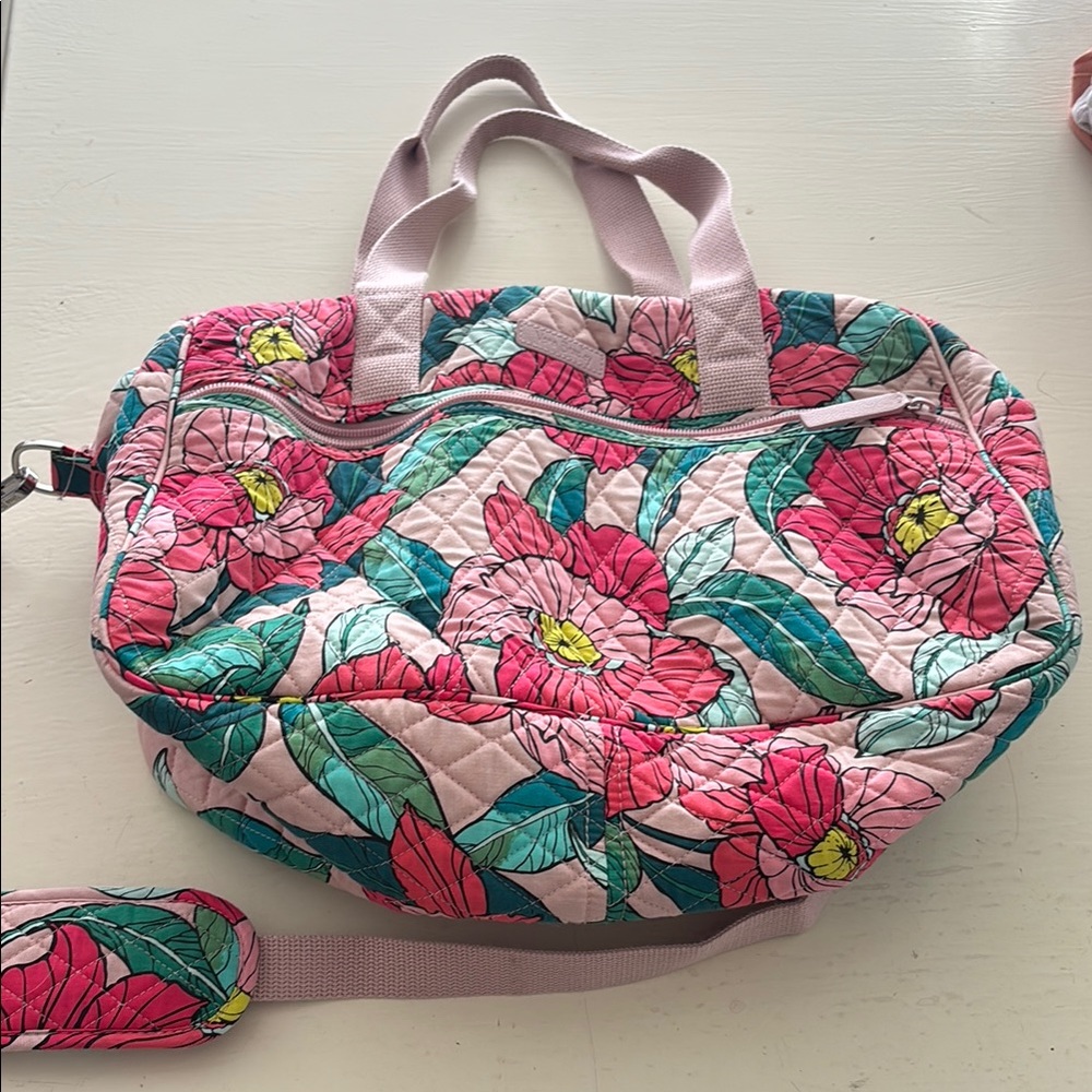 Floral Quilted Tote Bag